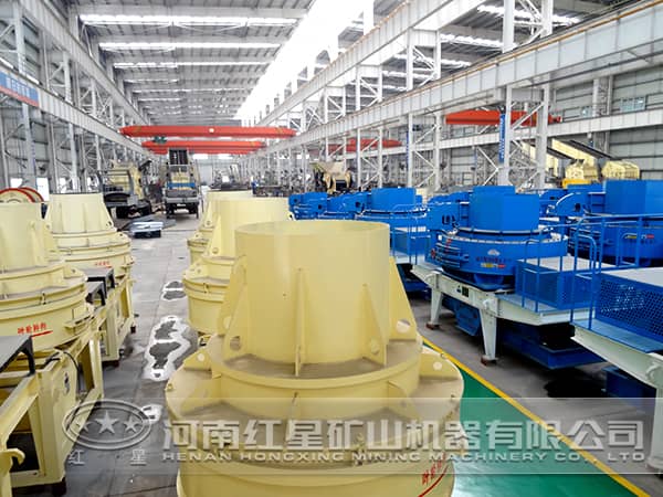大理石制砂機廠家車間圖